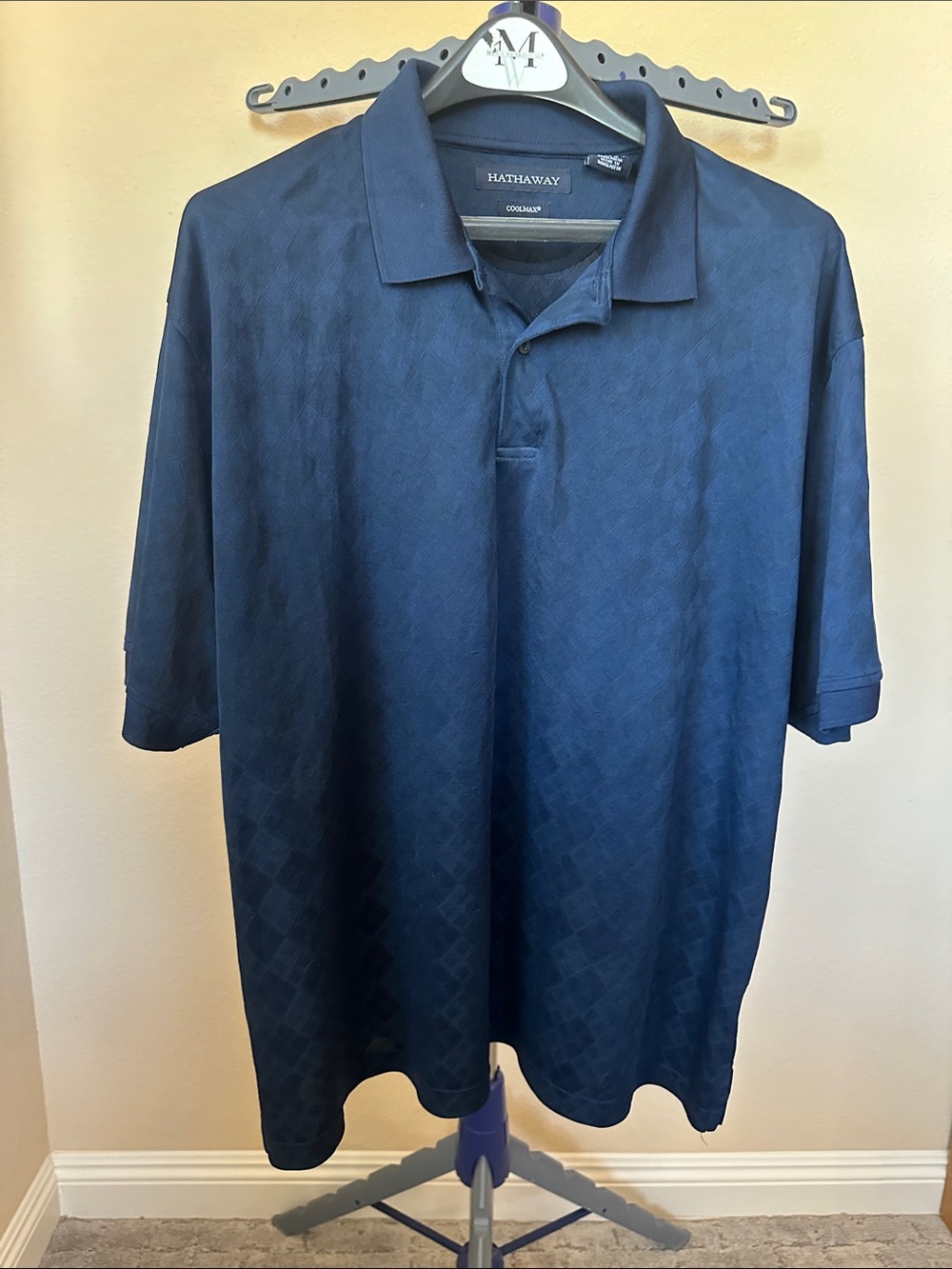 Hathaway Men's Deep Navy Short-Sleeve Polo
